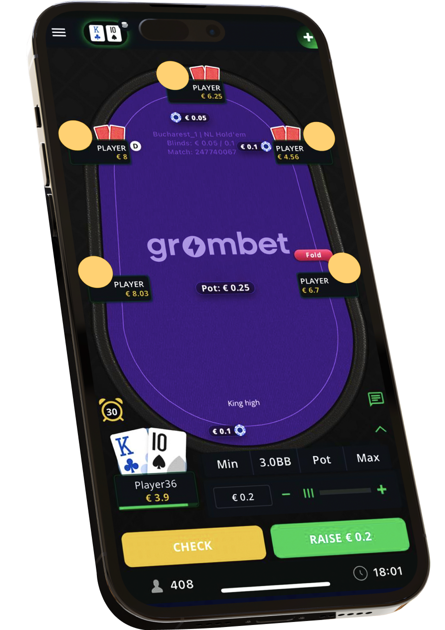 Grombet Poker — мобільний покер-рум